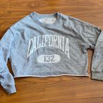 Levi's Gray California Crop Top Crewneck Photo 0