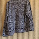 Laura Ashley  Women Size 2X Black and White Top Coat Jacket Lightweight Photo 3