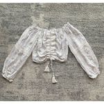 Surf Gypsy  Crochet Off Shoulder Crop Top Photo 4