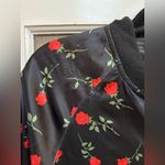 Motel Rocks  Rose Floral Black Bomber Jacket Pinup Retro Rockabilly Size Small S Photo 11