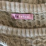 Francesca's LaLavon Sweater Women Small Green Mint Sage Cable Knit Dress Tunic Boho Cottage Photo 2