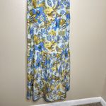Faherty  dress Maxi Chaser floral Blue Boho Cottage Beach XS Tiered Boho Silk Photo 5