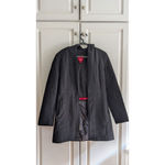 Esprit Women's Black Quilted Hooded Jacket M Photo 1