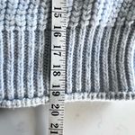 H&M  light blue chunky knit funnel neck sweater Small Photo 8