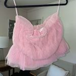 Endless Rose Strapless Tulle Peplum Top Photo 2
