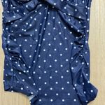 Ziola Maternity Polka Dot Navy White Tankini Top ONLY Size Medium New Blue Photo 4