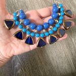 Jessica Simpson blue statement choker necklace Photo 5