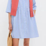 Tuckernuck Royal Shirt Mini Dress Blue Stripe Size Large Photo 0