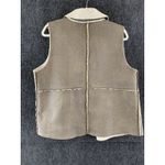 BB Dakota Jack by  Women’s Vest Brown Faux Shearling Sherpa Size Large Photo 8