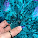 Valerie Stevens Vintage 100% Pure Silk 80’s Turquoise & Purple Dress Photo 10