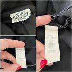 70s Vintage Black Wide Leg Jumpsuit Disco Long Sleeve Zip Front Union Made USA Size L Photo 6