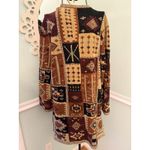 Vtg Norm Thompson Western Print Button Front Cardigan Sweater Women's Size S Photo 2
