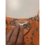 Pink Rose Peach Floral Maxi Sundress Dress Spaghetti Straps Smocked Size Large Photo 1