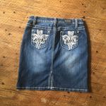 Earl JeanY2K denim 4 blingy pockets western skirt Blue Photo 1