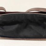 Coach VINTAGE  E9D-6136 BLACK CANVAS / BROWN LEATHER TRIM PURSE HANDBAG Photo 6