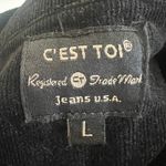 Black‎ Corduroy Jacket Women's Vintage 90s 2000s Y2K 2000s Grunge Retro Large Black Photo 3