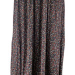 Adrianna Papell  Multicolor Floral Ditsy Pleated Pull On A Line Midi Skirt Sz S Photo 0