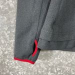 CCM Red & Gray Color Block Activewear 1/4 Zip Jacket Photo 2