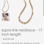 Revolve NWT 2 Piece Set Eddie Borgo Supra Chain Link Necklace & Earrings Photo 4