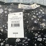 Cotton On Curve Good Times Baby Doll Dress Black White Ditsy Floral Size 20 Photo 2