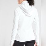 Athleta Triumph Zip up White Hoodie Photo 1