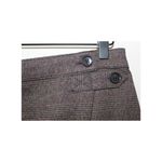Banana Republic NWT ‎ Wrap Knee-Length Pencil Skirt Size 6 Brown Plaid Front Slit Photo 2