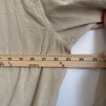 Free People  Quinn Coverall Size Large Jumpsuit in Thistle Seed Green Boho Linen Photo 12