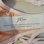 NWT J.Crew Ribbed Curved Waist Cheeky String Bikini Bottom Petal Powder Pink Photo 2