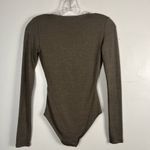 Wilfred Aritzia  Free green Brown Long Sleeve V Neck Bodysuit for Size XS Photo 2