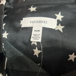 Equipment Revolve  all over star print satin black blouse sz M Photo 10