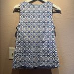 Lands' End New Lands’ End Women’s Tankini Top Blue White Size 12 NWT Photo 6