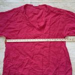 Bryn Walker Women's  100% Linen Bell Sleeve Pullover Top Made In USA‎ Pink Large Photo 3