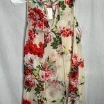 Orange Creek Sheer Keyhole Sleeveless Floral Blouse Shirt New S Photo 0