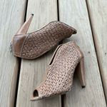 Vince Camuto Woven Brown Peep-Toe Ankle Bootie sandals 🌹 Photo 2