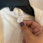 EXPRESS Women’s White Vintage Jacket Y2K Cotton Eyelet Material Photo 1