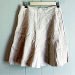 White House | Black Market  Khaki Pleated Tennis Skirt 8 Photo 1