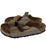 Birkenstock  Betula Arizona Sage Suede Leather Double Strap SIZE 39 Narrow Photo 5