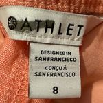 Athleta  Retreat Linen Pant Pink Lightweight Easy Care Secure Pockets Photo 4