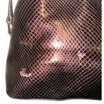 Michael Kors  Adele Dome Embossed Leather Crossbody Bag in Merlot Color Photo 6