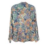J. Crew Factory Cotton Button Up Shirt Women's Large Signature Fit Floral Preppy Photo 5