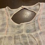 Free People  | New Romantics | Rainbow Sheer Flower Bud Embroidered Tunic Photo 8