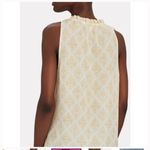 Intermix ‎ MARIBELLE Paisley silk tank yellow floral small Photo 1