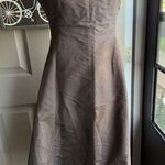 J.Crew Vintage Y2K  brown silk holiday sleeveless dress, size 12 Photo 0