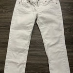 True Religion  Cropped White Lizzy Jeans Size 31 Photo 0