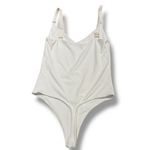 Babaton ‎ Contour Bodysuit White Sleeveless V-Neck Thong Adjustable Straps Small Photo 2
