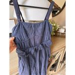 SEA New York Leia Navy Jumpsuit Ruffled Jumper Size 4 Blue Photo 3