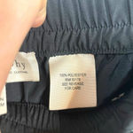 Philosophy Women’s Paisley Color Block Semi-Sheer Joggers in Black/White Size L Photo 3