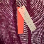 Soul Cake NEW Lightweight Magenta Sweater Cardigan Silver Thread Size Medium  Photo 2