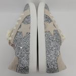 Nature Breeze  Dale Silver Glitter Star Fashion Lace Up Sneakers Size 10 Photo 3