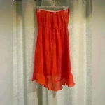 I.N. San Francisco Women’s Orange Tube Top  Dress Photo 2